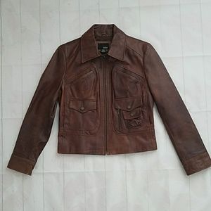 NWOT A.N.A. 100% Leather Jacket size S & M
